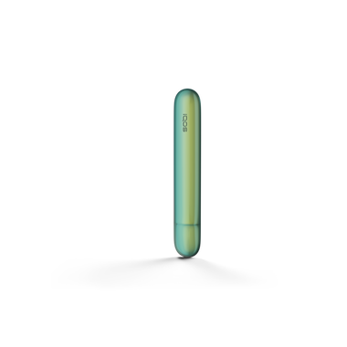 A Amber Green IQOS ILUMA Iridescent Door Cover.
