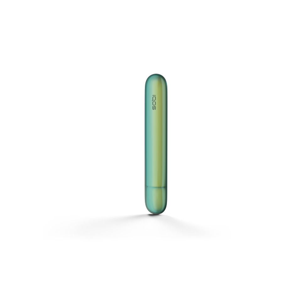 ILUMA DOOR IRIDESCENT AMBER GREEN, Amber Green A Amber Green IQOS ILUMA Iridescent Door Cover.