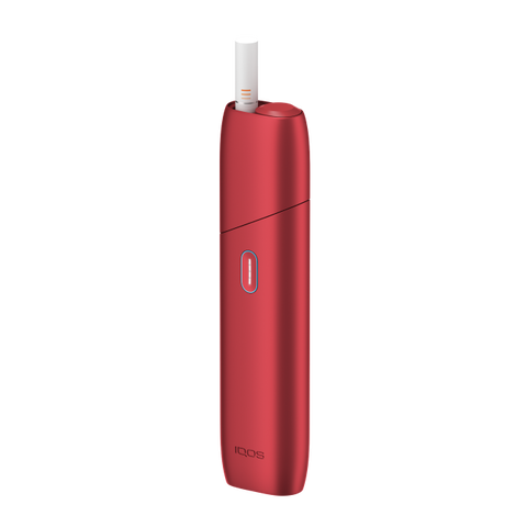 New IQOS Originals ONE heated tobacco device in red colour.