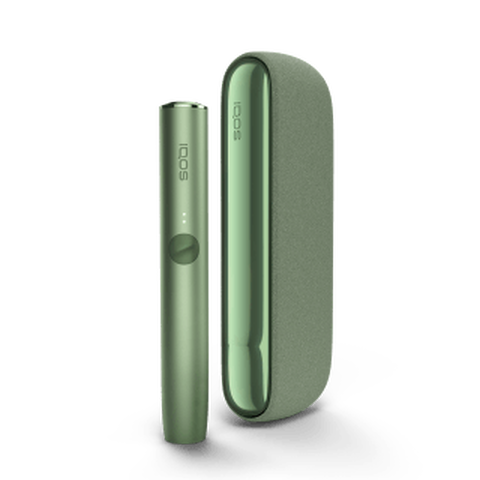 A moss green IQOS ILUMA device.