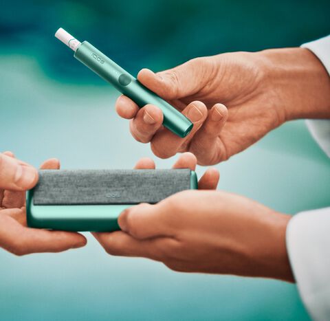 Prime jade green device in architect’s hands