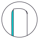 An illustration of a door cover.