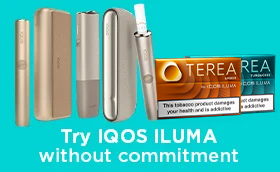 IQOS ILUMA devices with terea packs